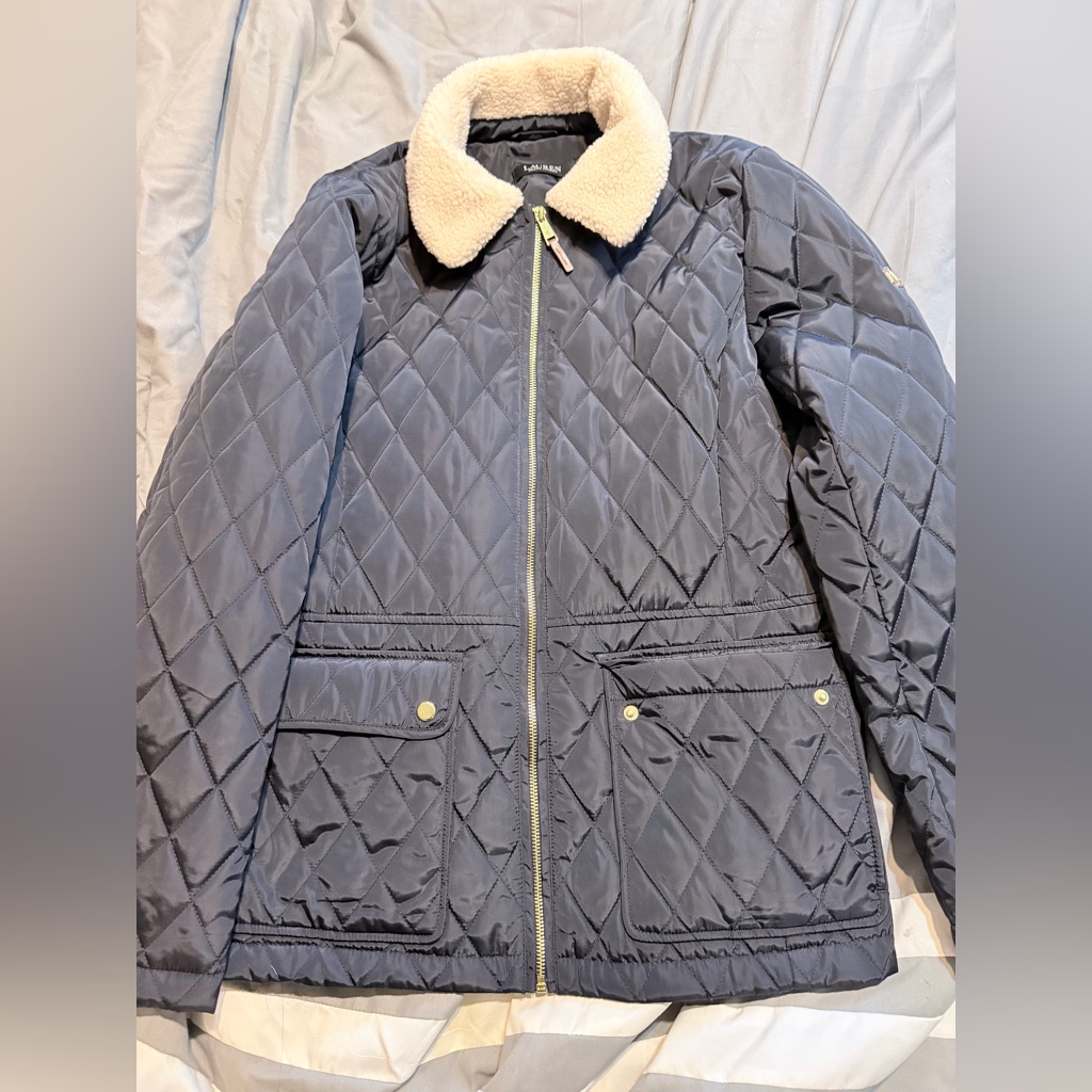 Lauren Ralph Lauren Navy Quilted Jacket Brand New